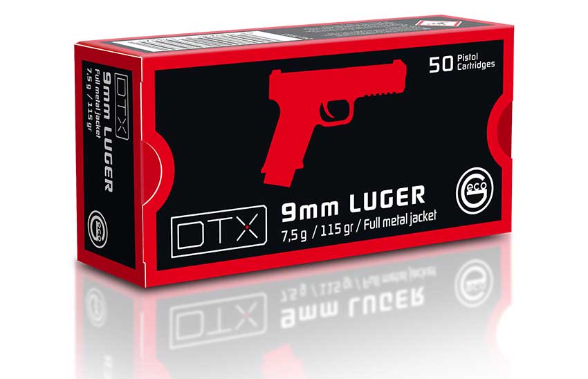 geco dtx munition sportschiessen pistole 9mm